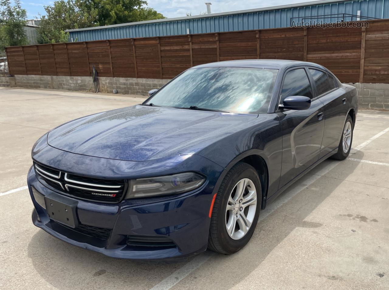 2016 Dodge Charger Se Blue vin: 2C3CDXBG7GH307390