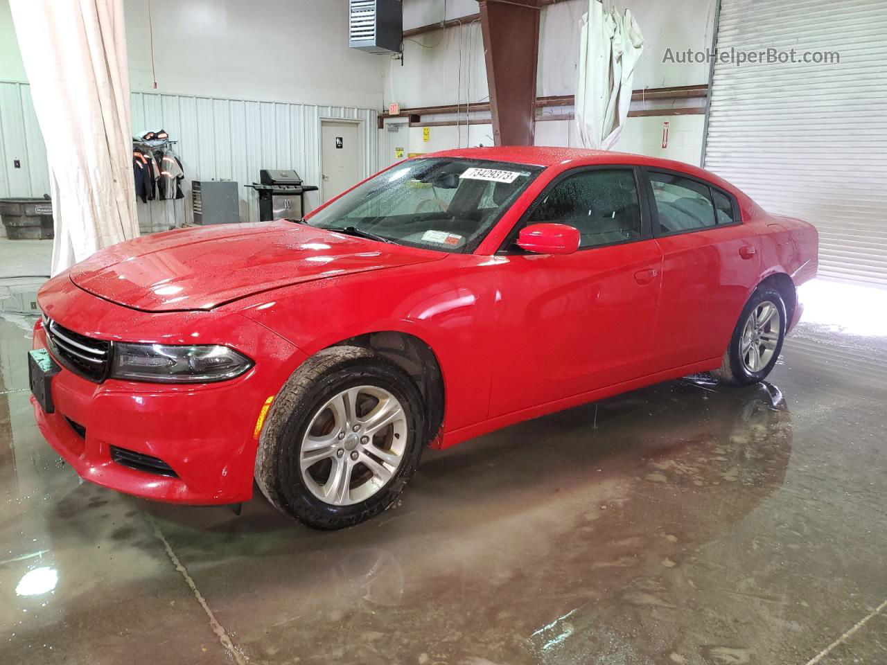 2017 Dodge Charger Se Red vin: 2C3CDXBG7HH614107