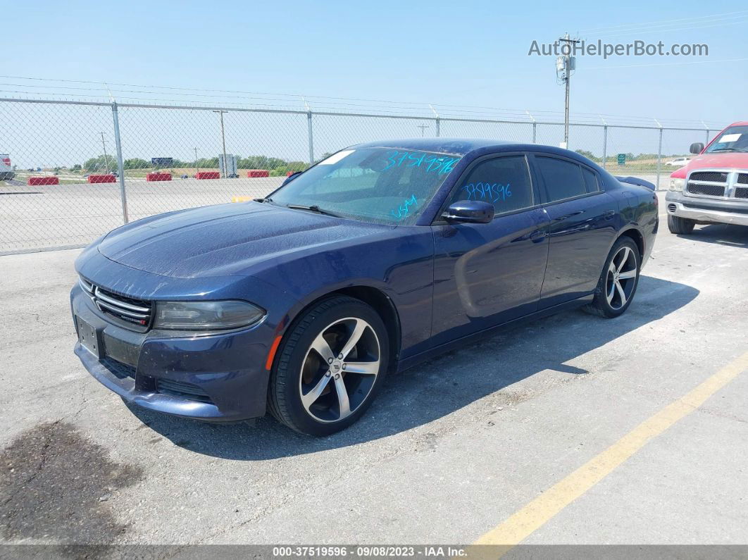 2017 Dodge Charger Se Blue vin: 2C3CDXBG7HH627472