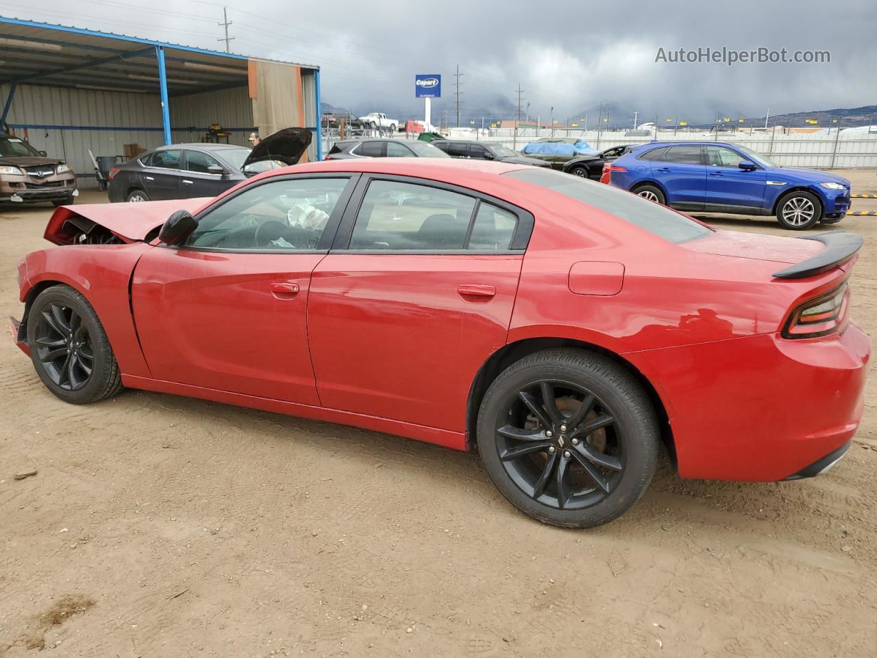 2018 Dodge Charger Sxt Red vin: 2C3CDXBG7JH119251