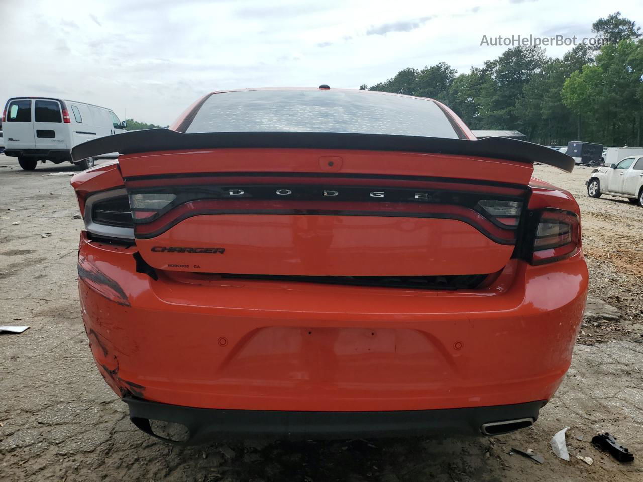 2018 Dodge Charger Sxt Orange vin: 2C3CDXBG7JH152198