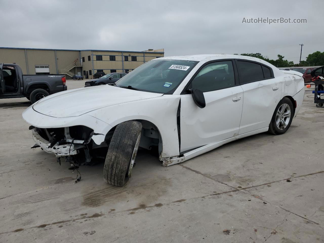 2018 Dodge Charger Sxt White vin: 2C3CDXBG7JH170202