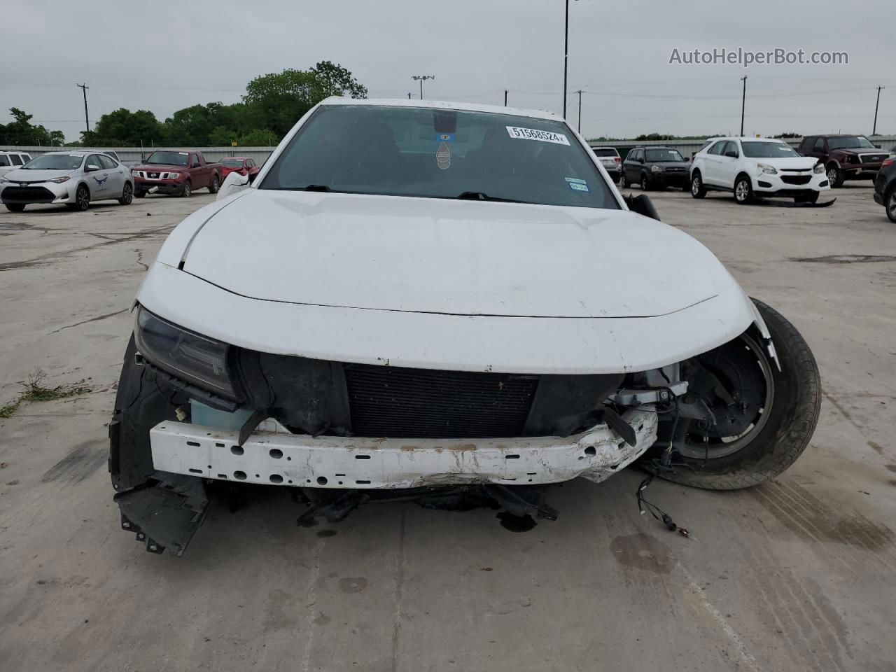 2018 Dodge Charger Sxt White vin: 2C3CDXBG7JH170202