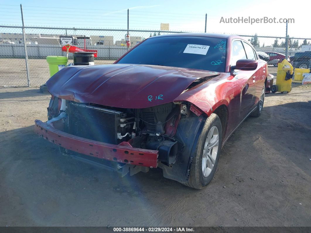 2021 Dodge Charger Sxt Rwd Maroon vin: 2C3CDXBG7MH512798