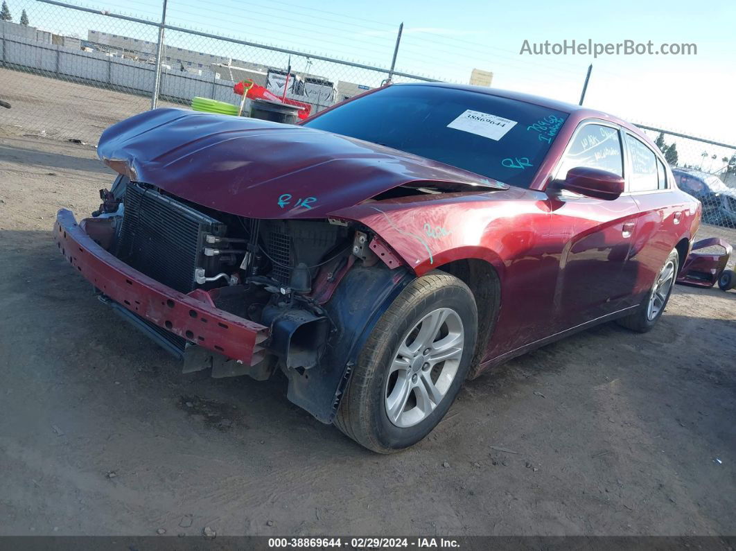 2021 Dodge Charger Sxt Rwd Maroon vin: 2C3CDXBG7MH512798