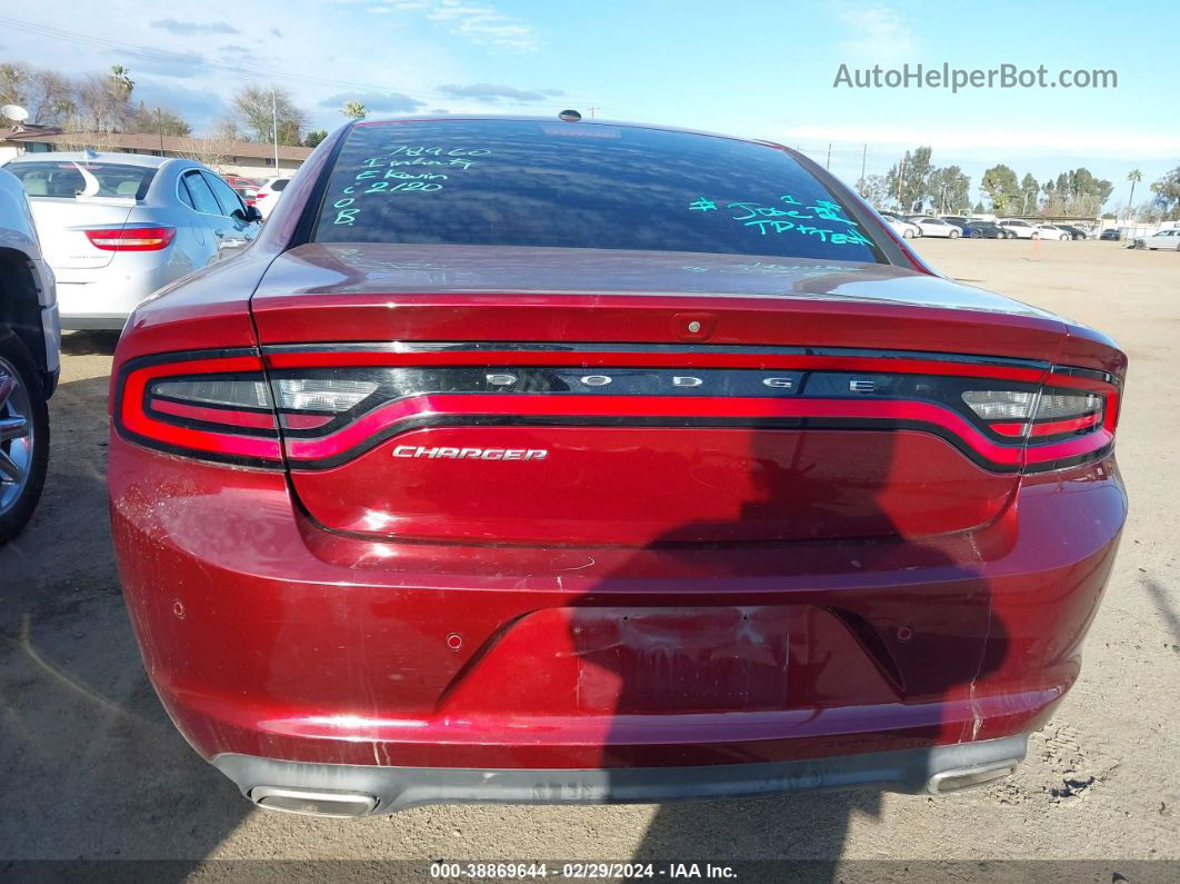 2021 Dodge Charger Sxt Rwd Maroon vin: 2C3CDXBG7MH512798