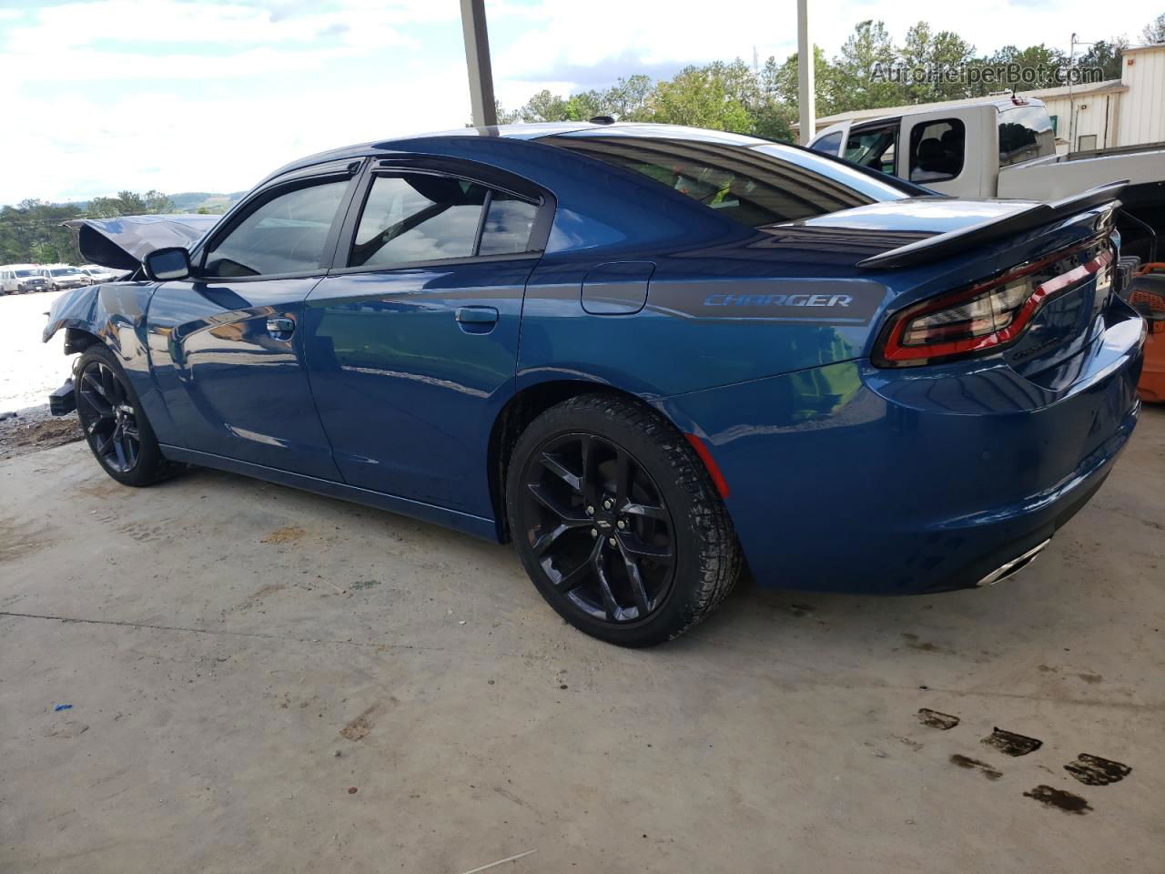 2021 Dodge Charger Sxt Blue vin: 2C3CDXBG7MH519881