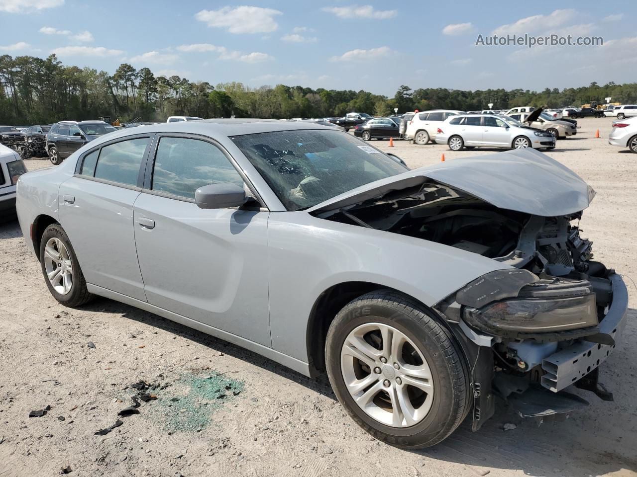 2021 Dodge Charger Sxt Silver vin: 2C3CDXBG7MH541783