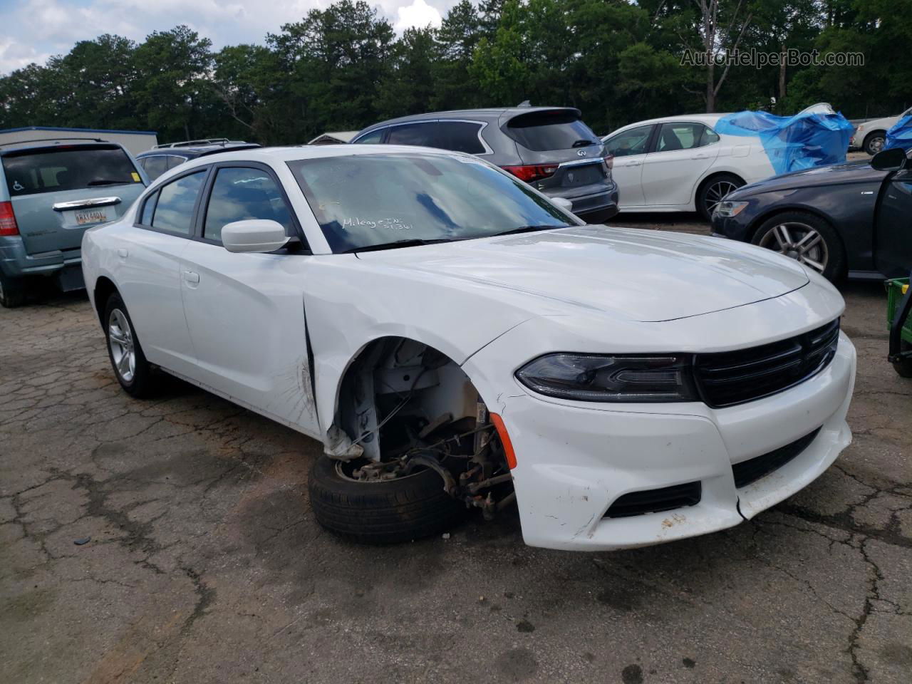 2021 Dodge Charger Sxt Белый vin: 2C3CDXBG7MH597769