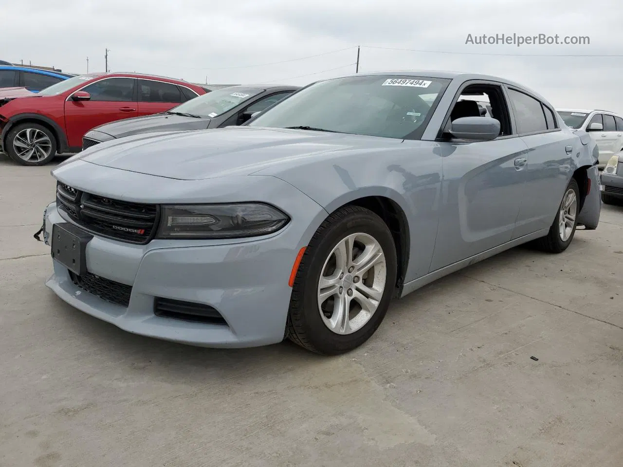 2021 Dodge Charger Sxt Gray vin: 2C3CDXBG7MH636151