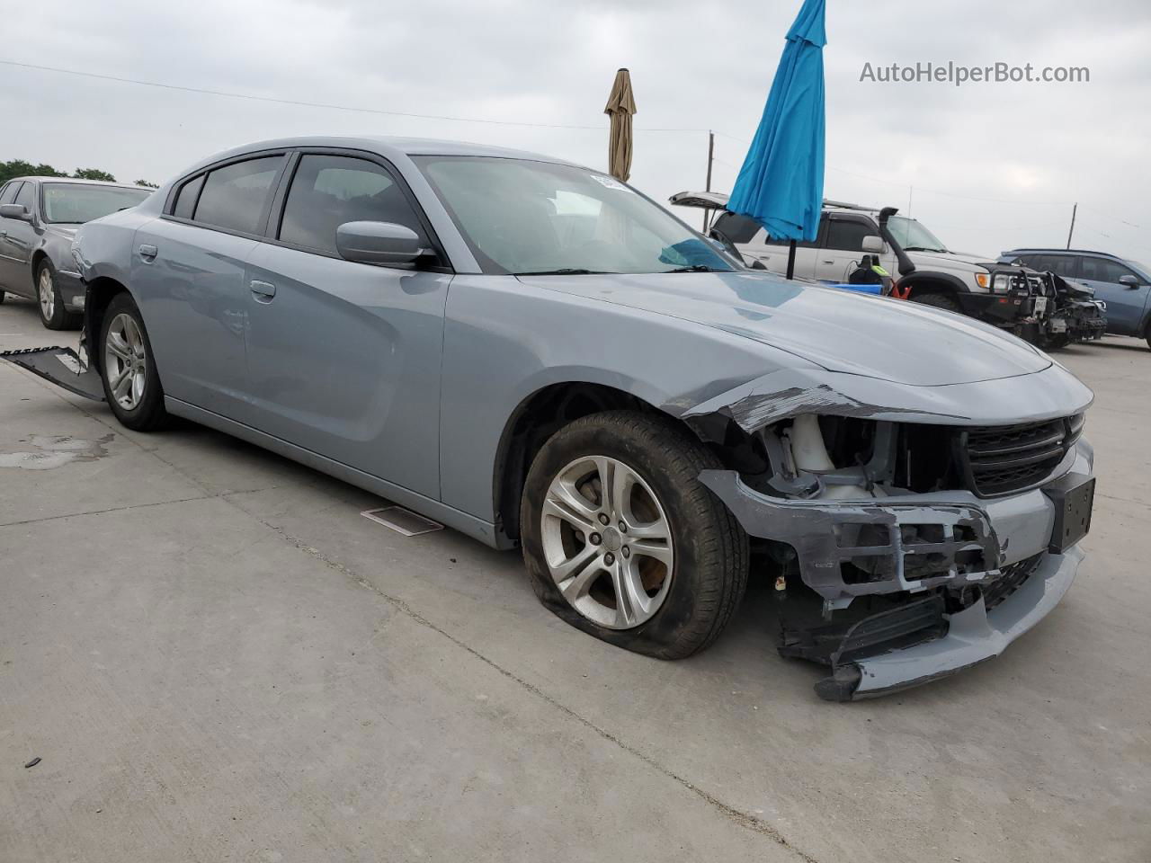 2021 Dodge Charger Sxt Серый vin: 2C3CDXBG7MH636151