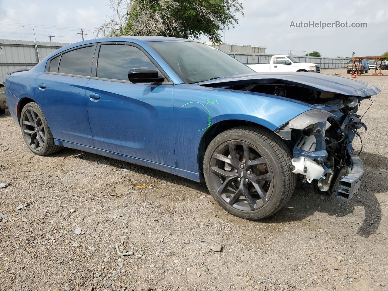 2021 Dodge Charger Sxt Синий vin: 2C3CDXBG7MH659848