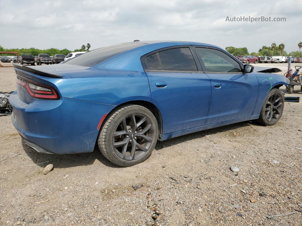 2021 Dodge Charger Sxt Синий vin: 2C3CDXBG7MH659848