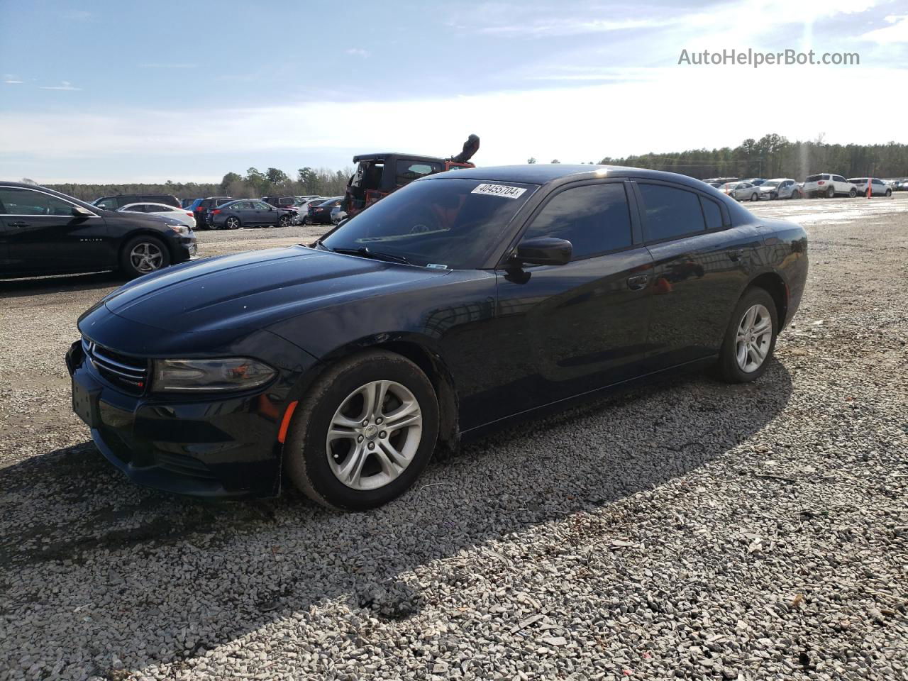 2016 Dodge Charger Se Black vin: 2C3CDXBG8GH102838