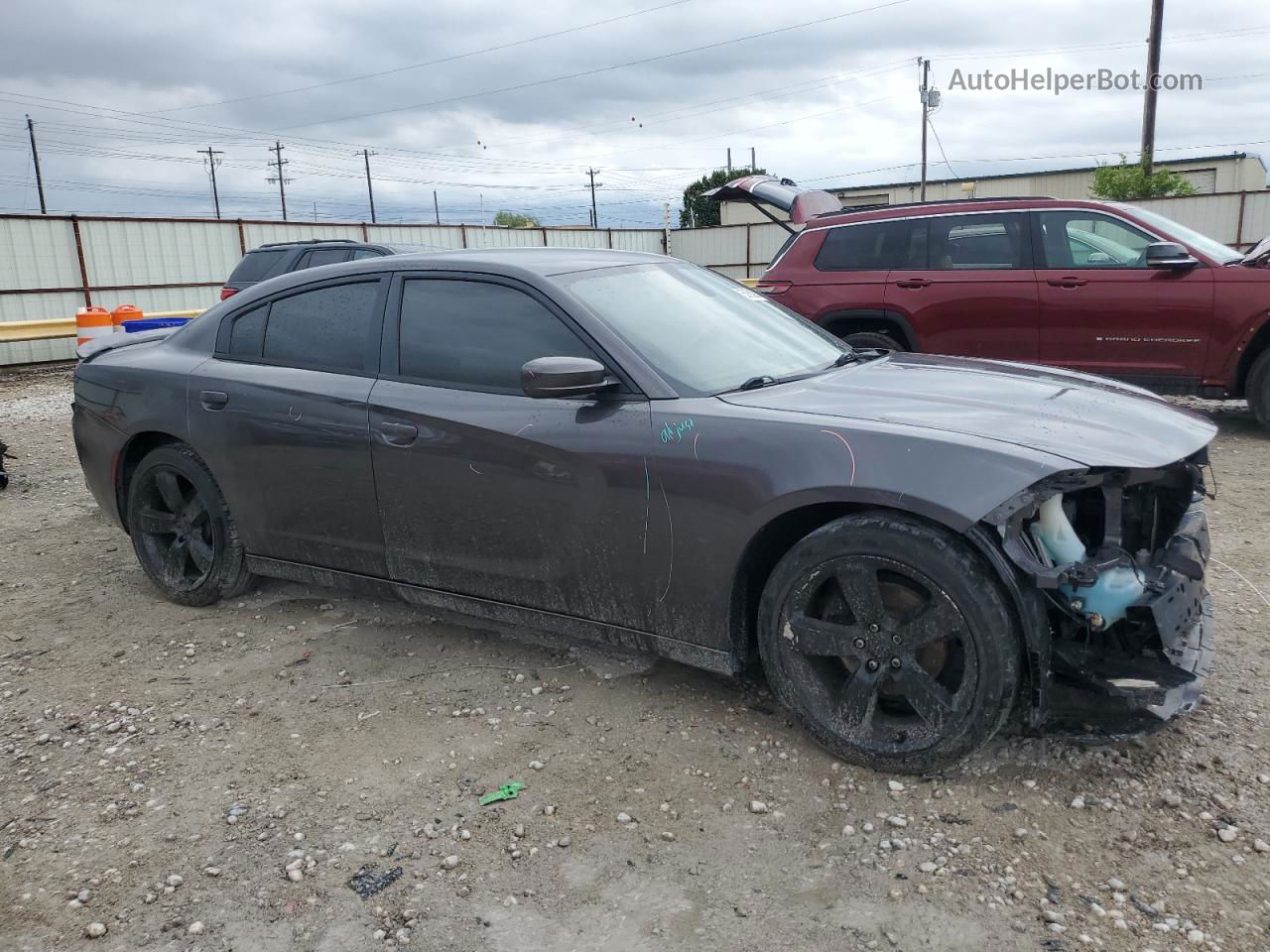 2016 Dodge Charger Se Gray vin: 2C3CDXBG8GH103312