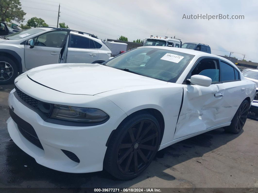 2016 Dodge Charger Se White vin: 2C3CDXBG8GH110048