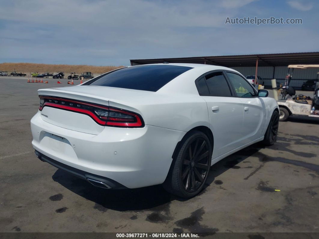 2016 Dodge Charger Se White vin: 2C3CDXBG8GH110048