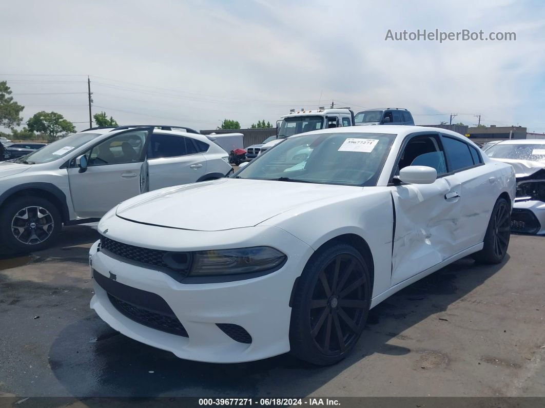 2016 Dodge Charger Se White vin: 2C3CDXBG8GH110048