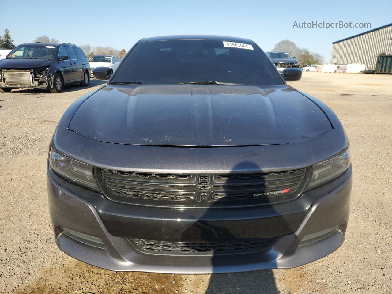 2018 Dodge Charger Sxt Gray vin: 2C3CDXBG8JH147205