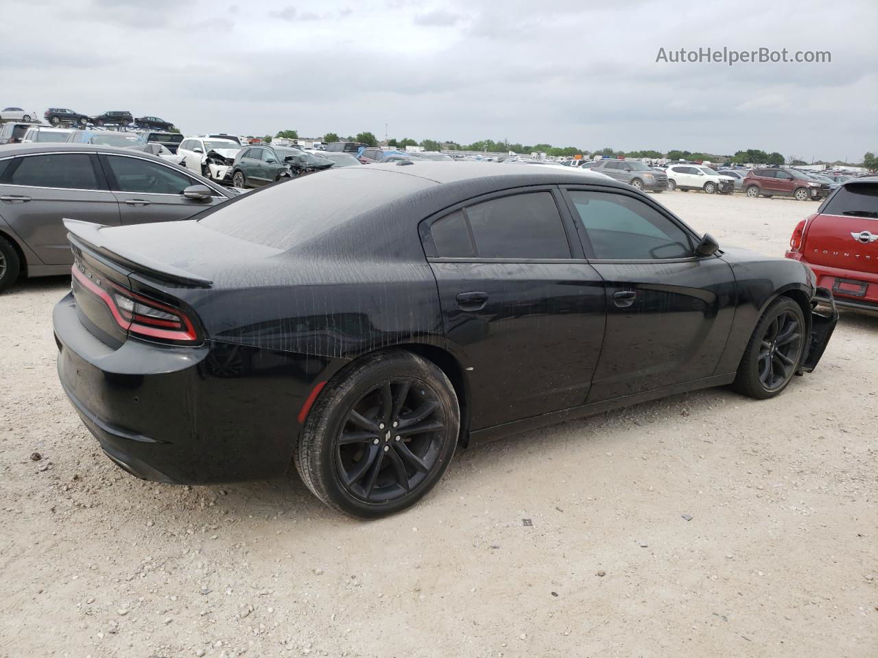 2018 Dodge Charger Sxt Black vin: 2C3CDXBG8JH329292