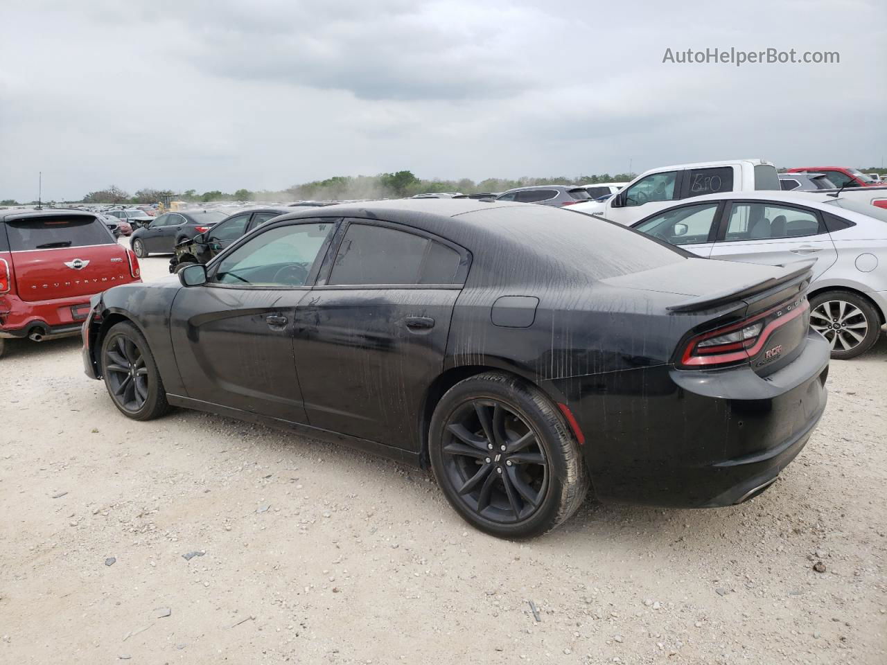 2018 Dodge Charger Sxt Black vin: 2C3CDXBG8JH329292