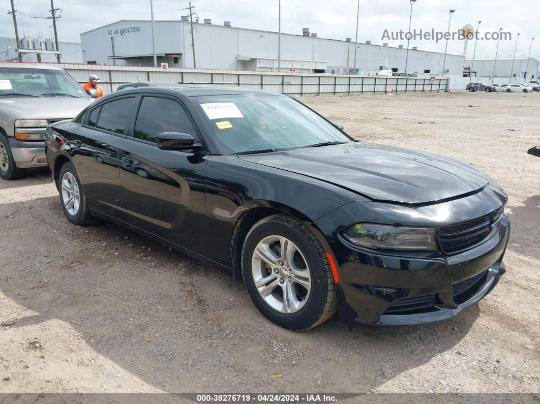 2021 Dodge Charger Sxt Rwd Black vin: 2C3CDXBG8MH624610