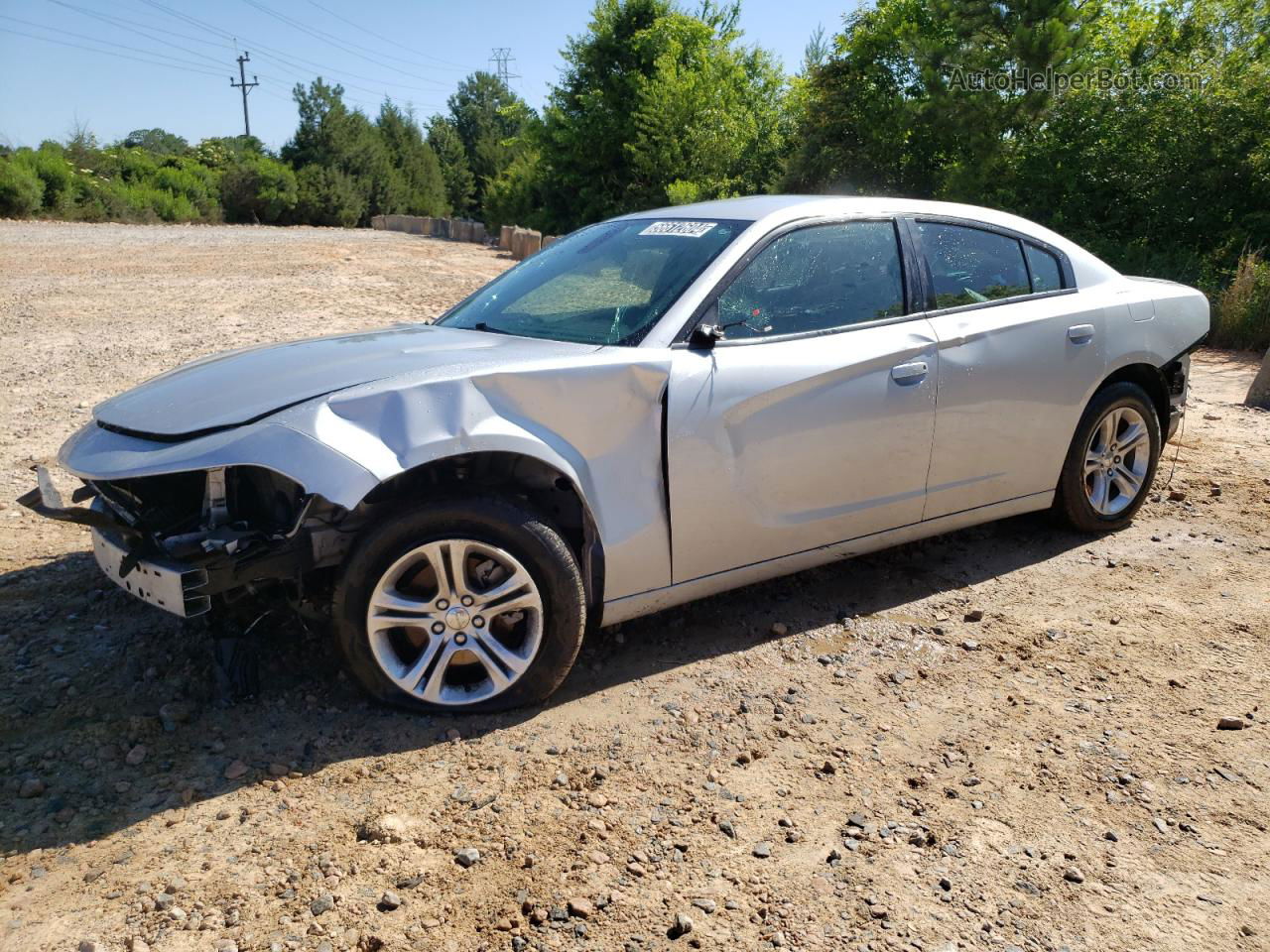 2021 Dodge Charger Sxt Серебряный vin: 2C3CDXBG8MH642847