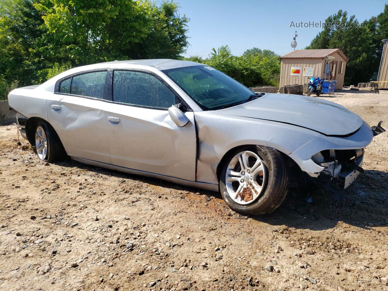 2021 Dodge Charger Sxt Silver vin: 2C3CDXBG8MH642847