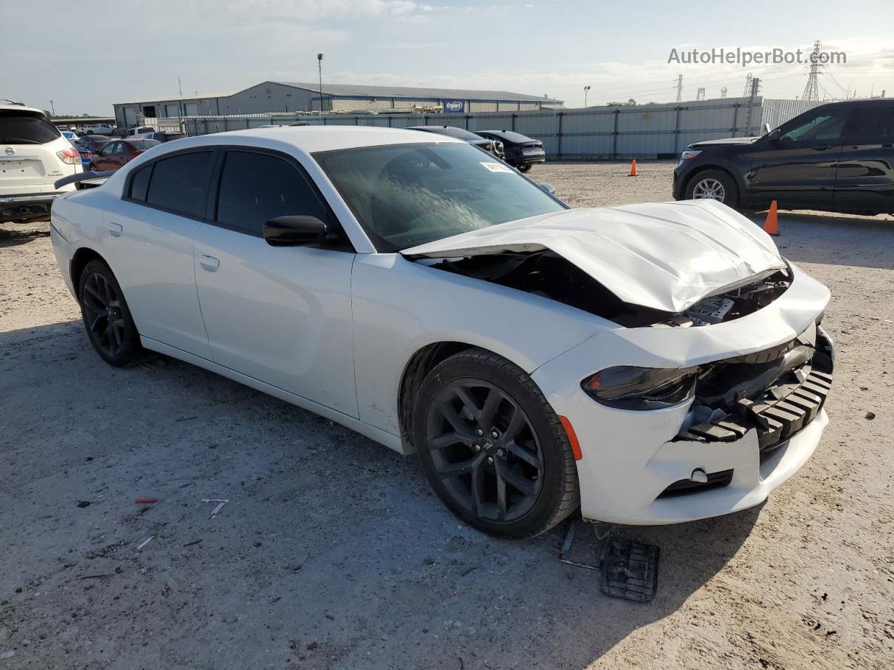 2021 Dodge Charger Sxt White vin: 2C3CDXBG8MH644016