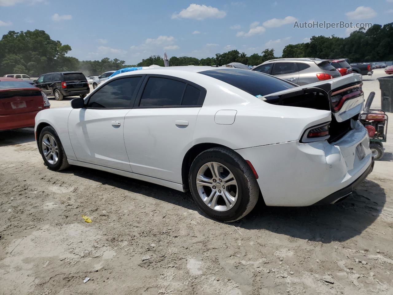 2016 Dodge Charger Se White vin: 2C3CDXBG9GH103190