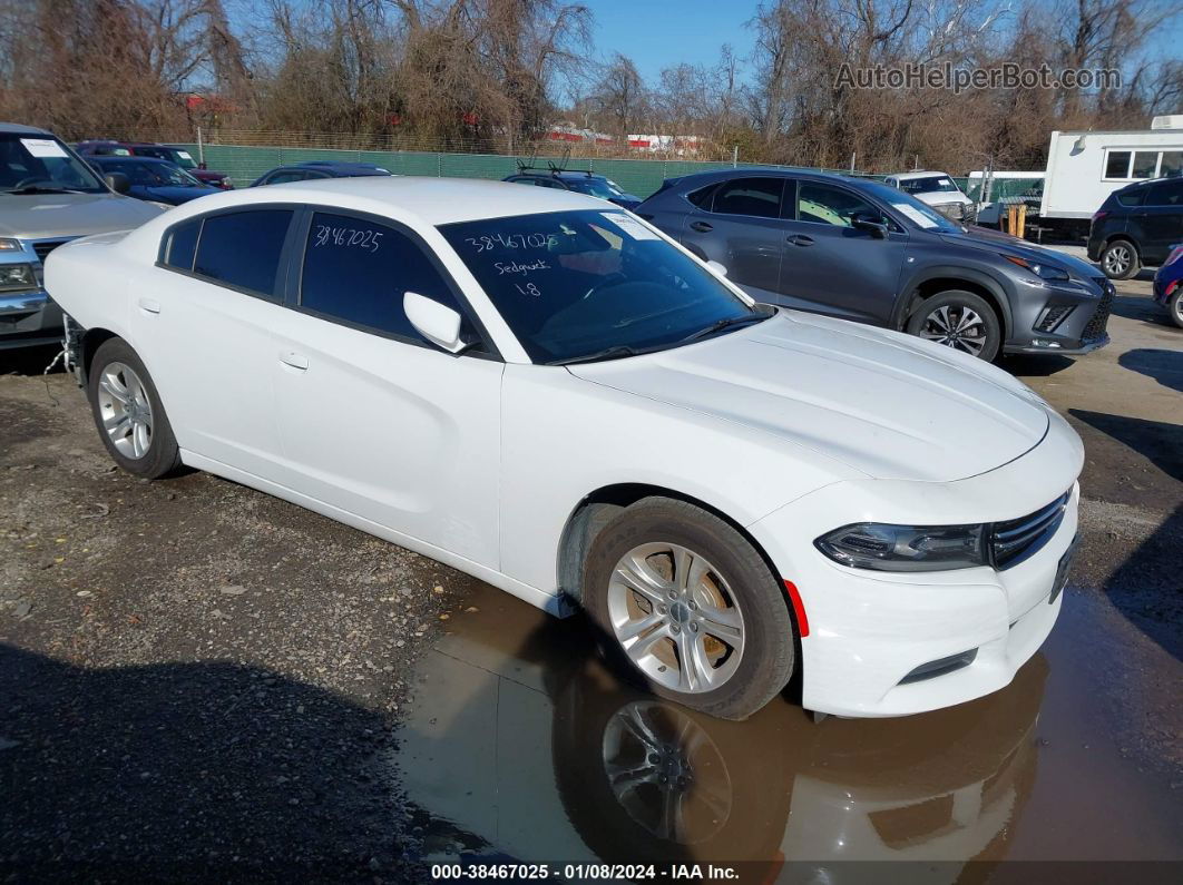 2016 Dodge Charger Se White vin: 2C3CDXBG9GH103271