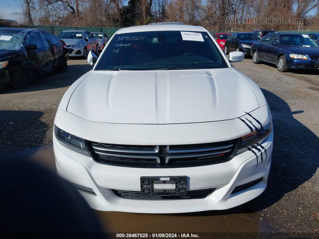 2016 Dodge Charger Se White vin: 2C3CDXBG9GH103271