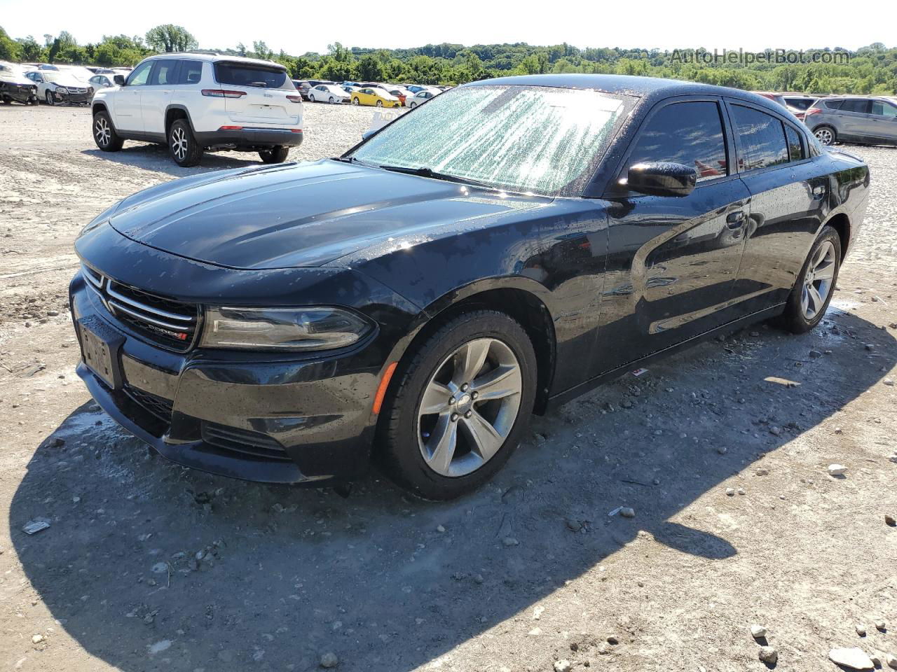 2016 Dodge Charger Se Black vin: 2C3CDXBG9GH146184