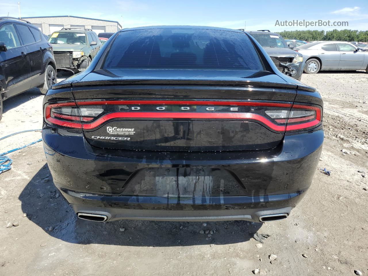 2016 Dodge Charger Se Black vin: 2C3CDXBG9GH146184