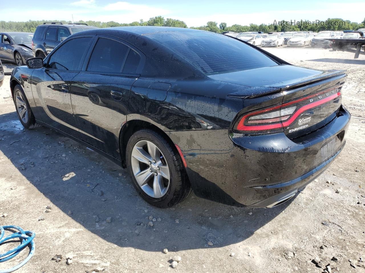 2016 Dodge Charger Se Black vin: 2C3CDXBG9GH146184