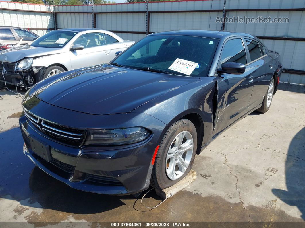 2017 Dodge Charger Se Navy vin: 2C3CDXBG9HH503963