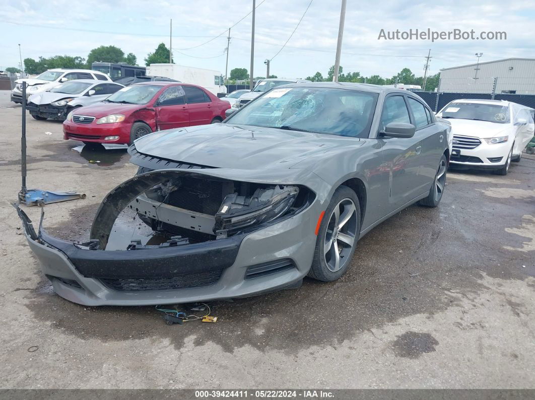 2017 Dodge Charger Se Rwd Gray vin: 2C3CDXBG9HH553505