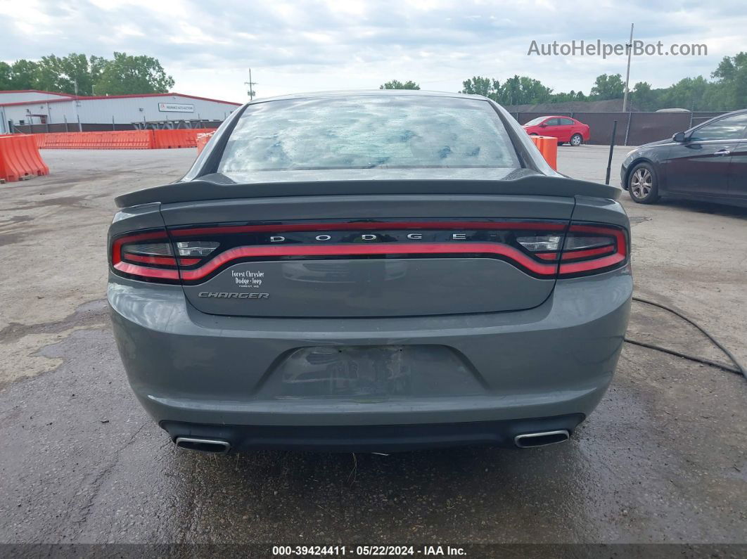 2017 Dodge Charger Se Rwd Gray vin: 2C3CDXBG9HH553505