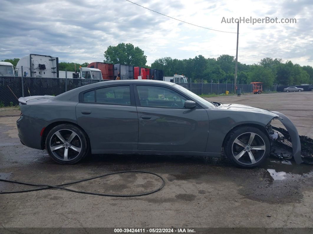 2017 Dodge Charger Se Rwd Gray vin: 2C3CDXBG9HH553505