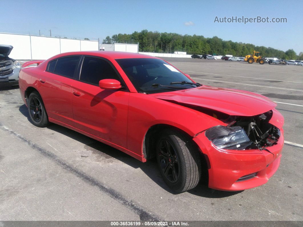 2017 Dodge Charger Se Red vin: 2C3CDXBG9HH584043