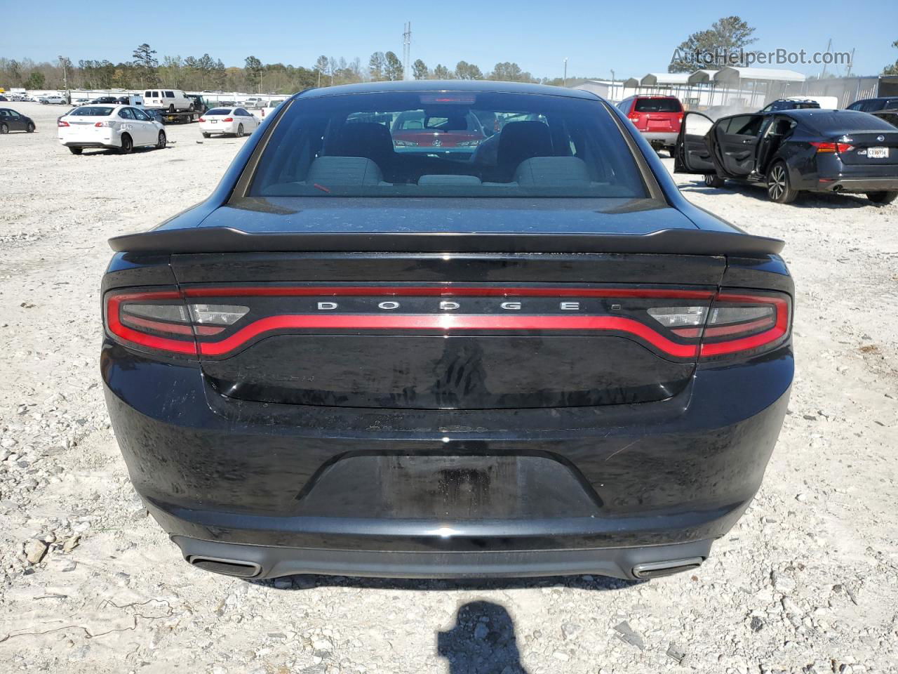 2017 Dodge Charger Se Black vin: 2C3CDXBG9HH585404