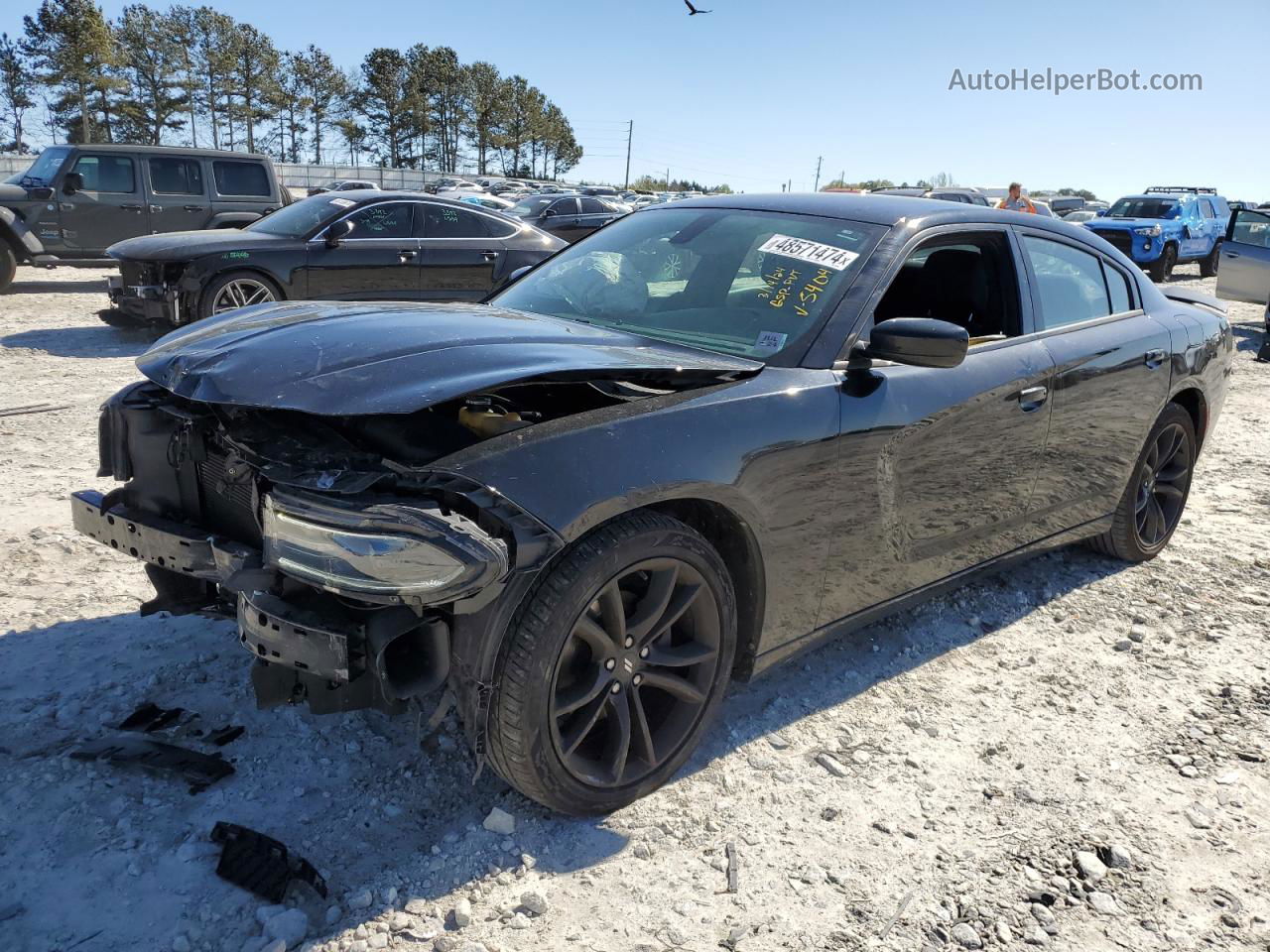 2017 Dodge Charger Se Black vin: 2C3CDXBG9HH585404