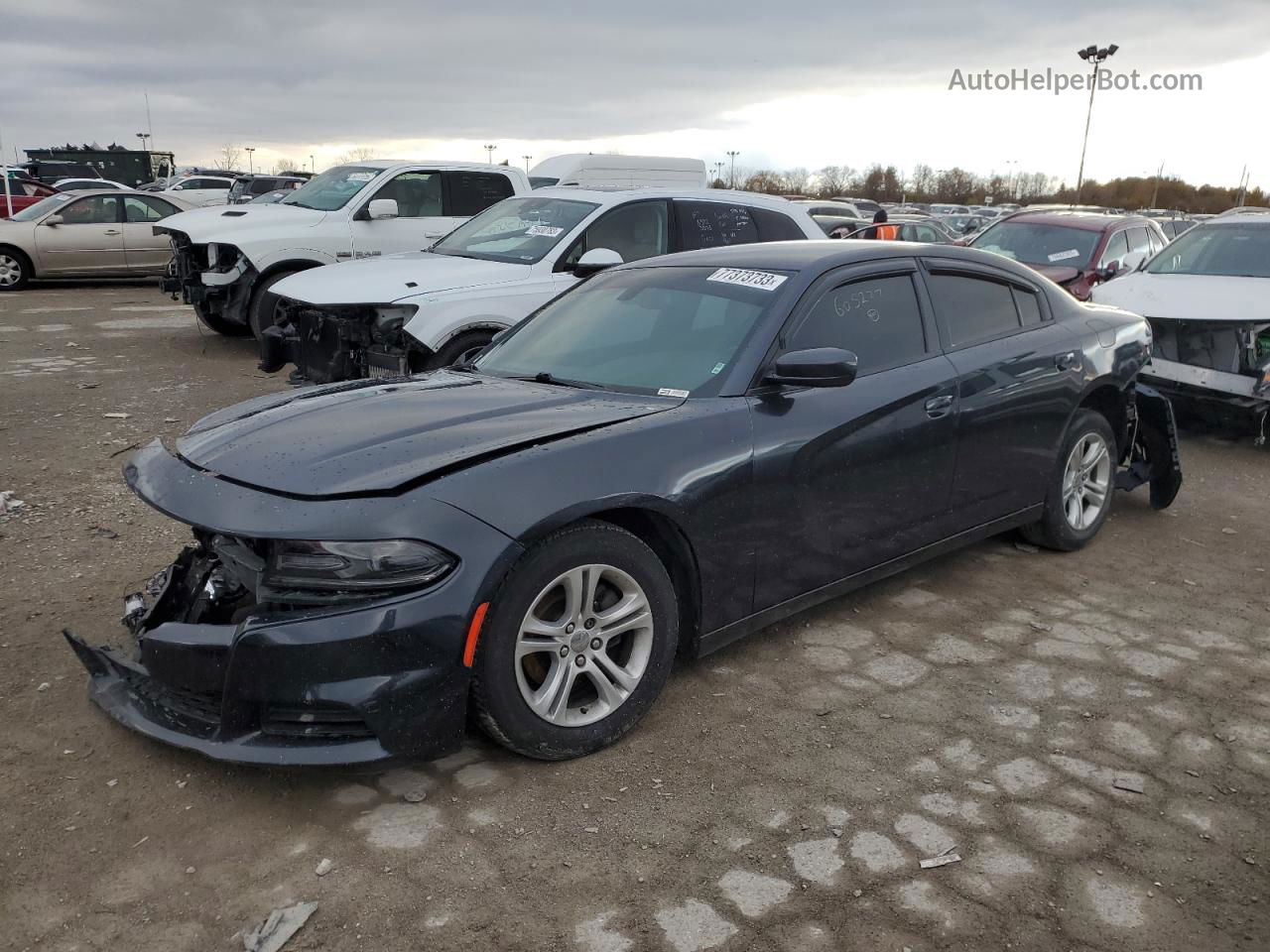 2017 Dodge Charger Se Black vin: 2C3CDXBG9HH605277