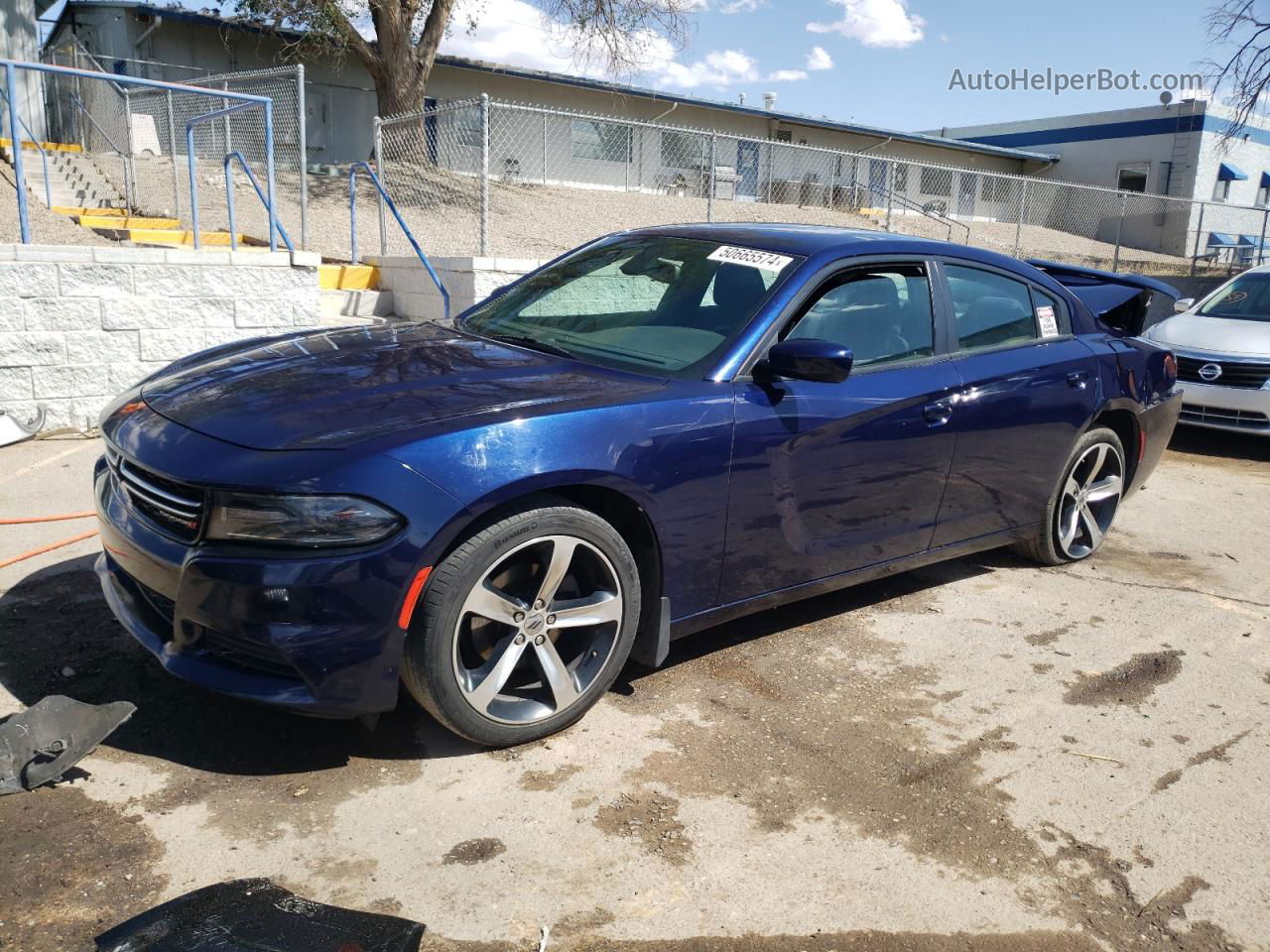 2017 Dodge Charger Se Blue vin: 2C3CDXBG9HH618823