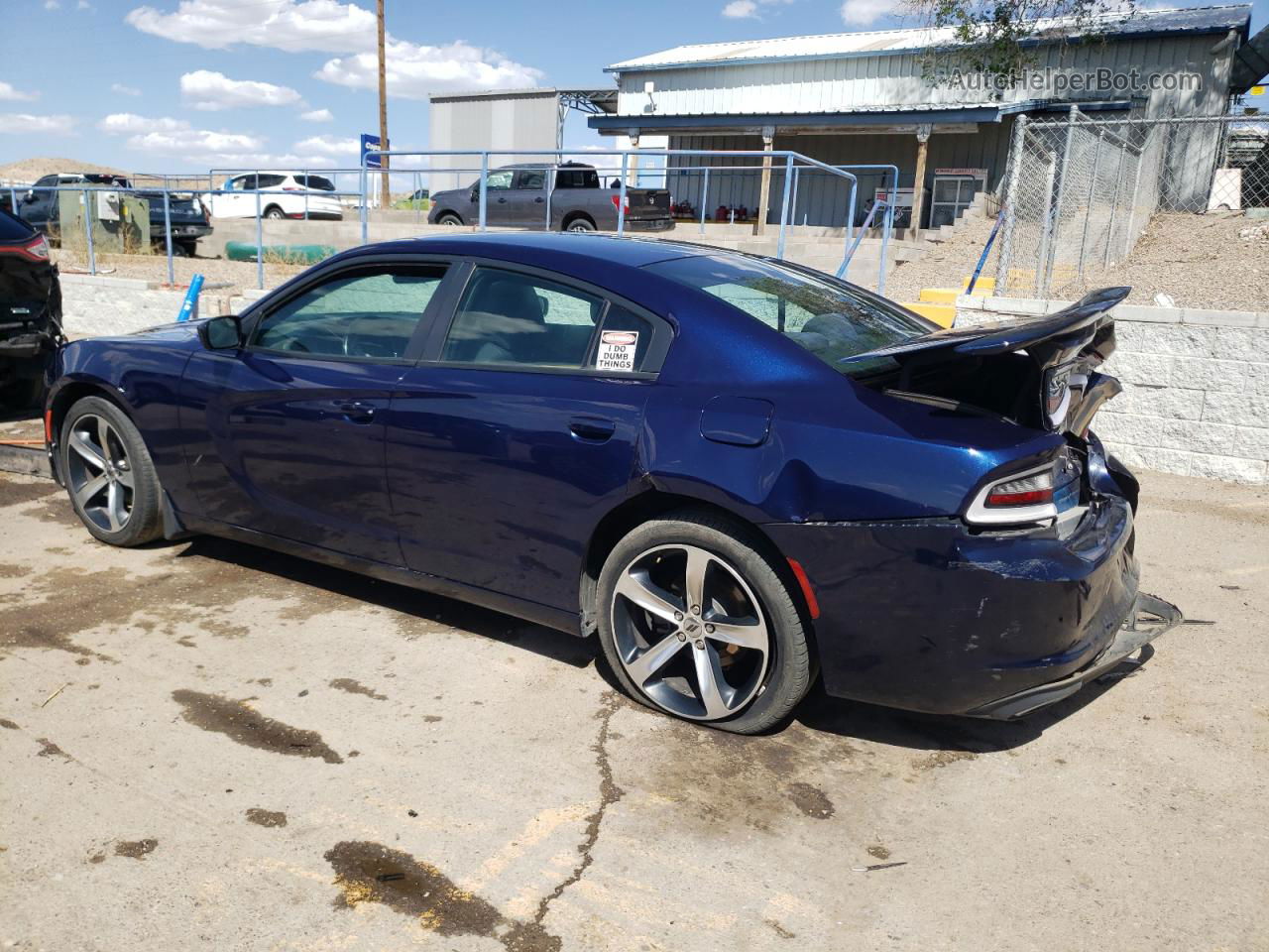 2017 Dodge Charger Se Синий vin: 2C3CDXBG9HH618823