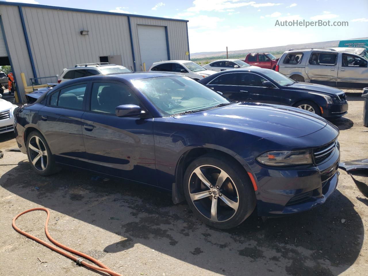 2017 Dodge Charger Se Blue vin: 2C3CDXBG9HH618823