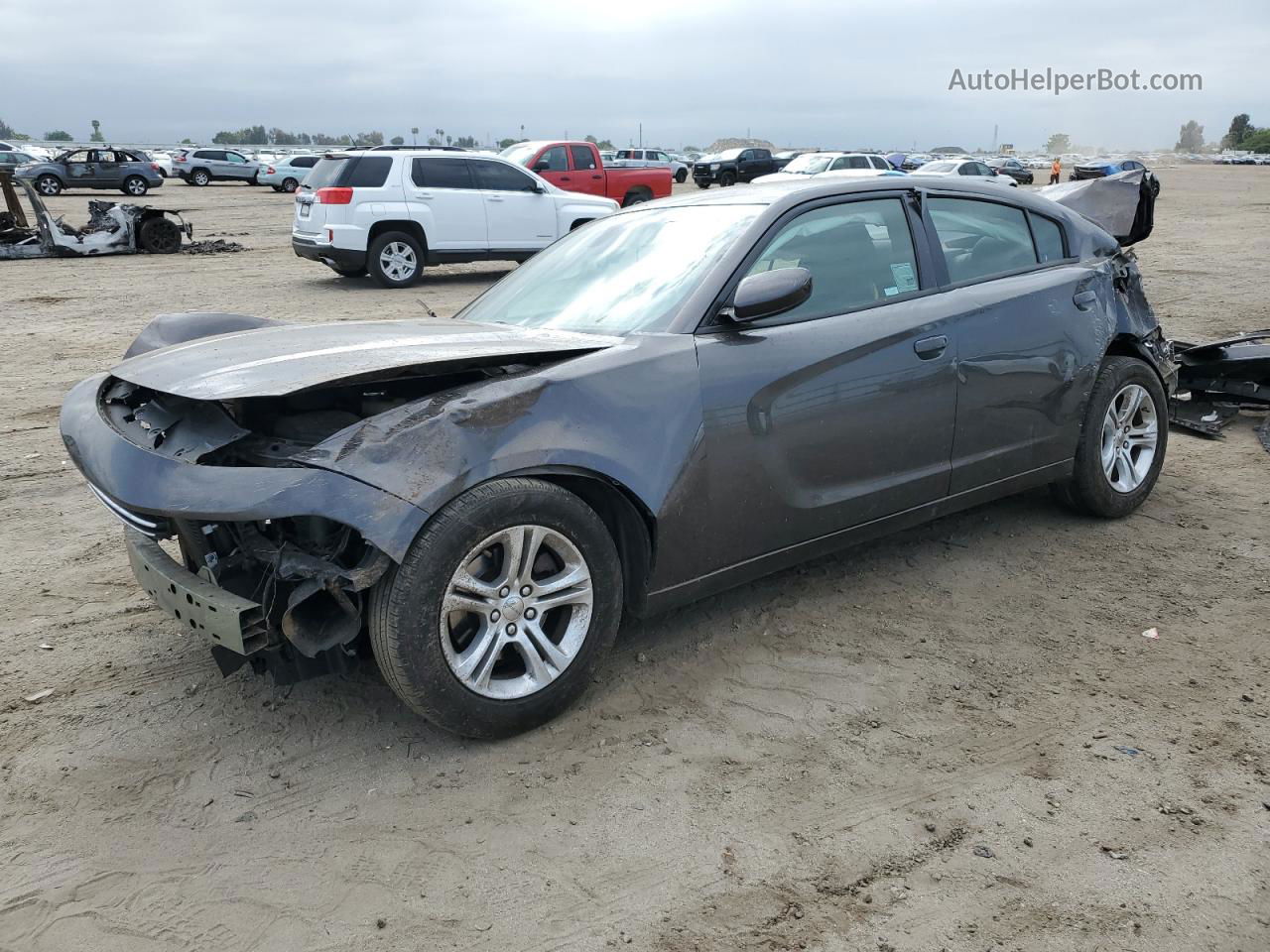 2017 Dodge Charger Se Серый vin: 2C3CDXBG9HH636982