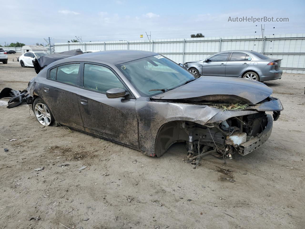 2017 Dodge Charger Se Серый vin: 2C3CDXBG9HH636982