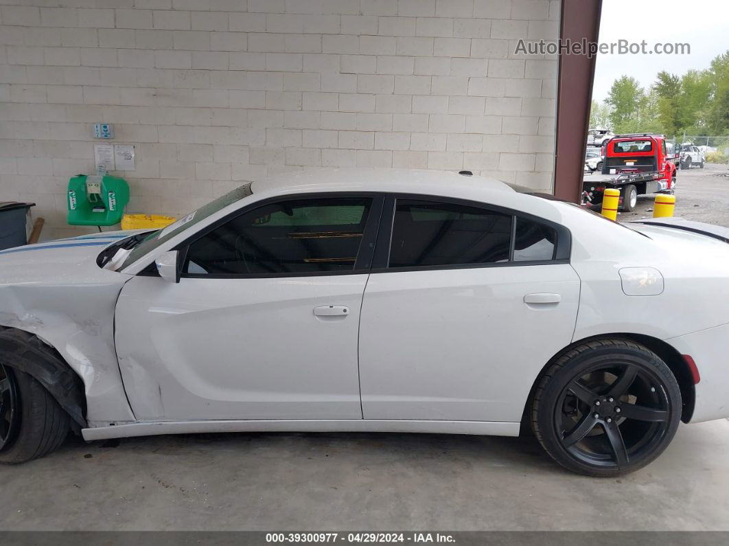 2018 Dodge Charger Sxt Rwd White vin: 2C3CDXBG9JH337224