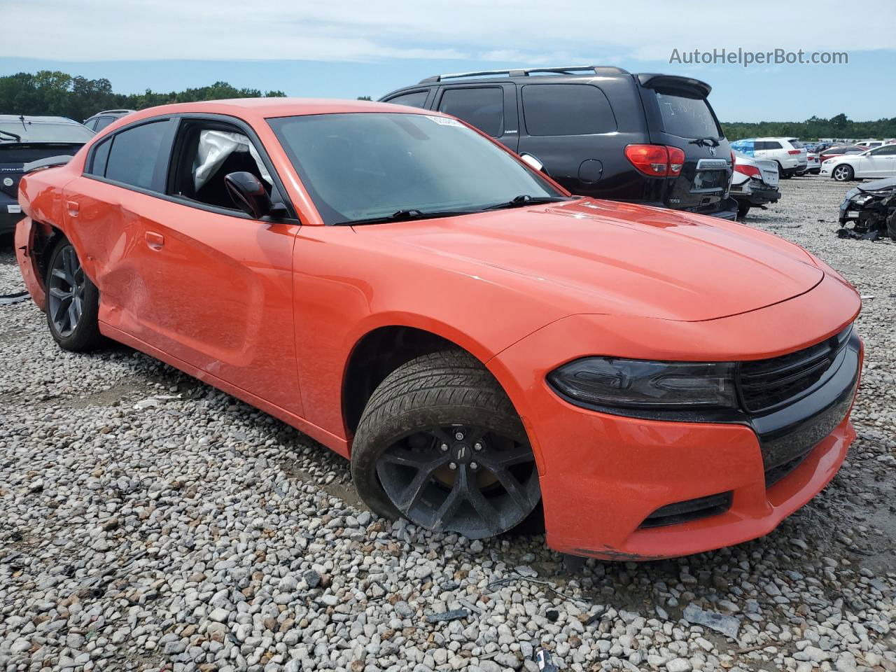 2021 Dodge Charger Sxt Orange vin: 2C3CDXBG9MH519865